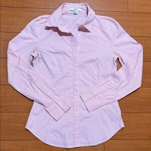Forever 21 Pink and White Striped Shirt